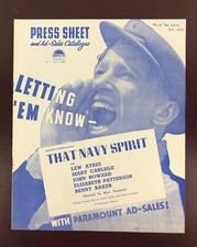 1927 Movie Press Book Football &ldquo;That Navy Spirit&rdquo; 11.5&rdquo;x 9.5&rdquo;