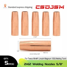 5/20pcs MIG 21-62 Welding Nozzles 5/8" For Tweco Mini 1 Lincoln Magnum 100L