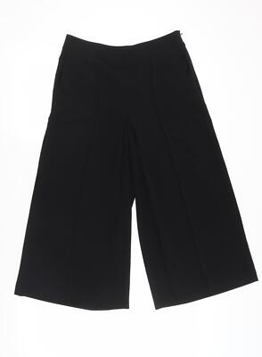 Zara Basic Damen Hose Schwarz Cropped M