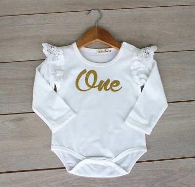 Long Sleeve Flutter Sleeve Bodysuit Baby Girl Flutter Long Sleeve