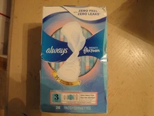 Always Infinity Flex Foam Pads Size 3 Extra Heavy Flow Wings Unscented 28  #F39