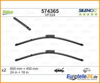 Wischblatt Silencio Flat Blade Set Valeo 574365 FüR Renault