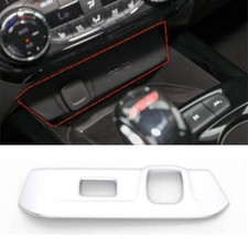 Para Chevy Trax 2024-2026 Consola Plateada Encendedor de Cigarrillos Panel USB Marco Borde