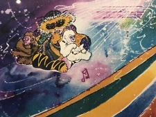 Mardi Gras Print Numbered Limited Edition Signed Framed Under Glass