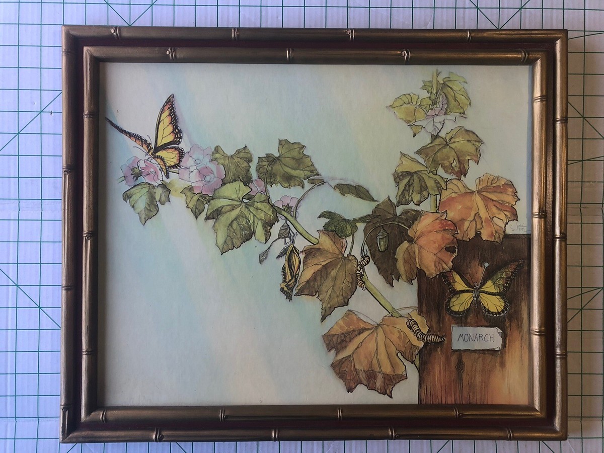 Joni Eareckson Vintage Print Monarch Butterflies New Life