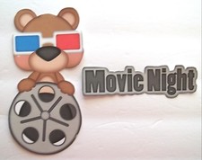 3D Pick New11 School Movie African American Card Scrapbook Embellishment