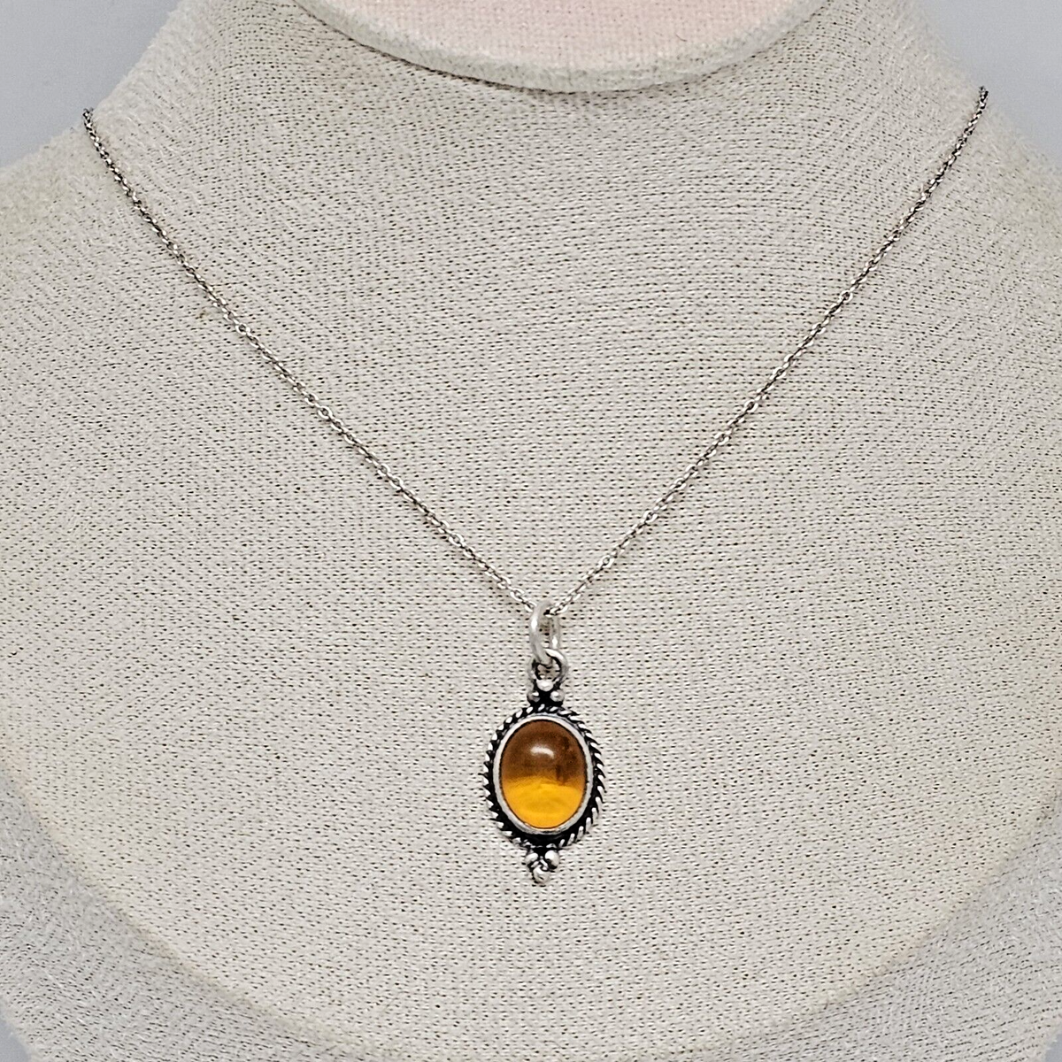 Baltic Amber Oval Necklace Baltic Amber Oval Necklace