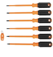 Klein Tools Insulated Screwdriver Set Plus Magnetizer, 7-Piece