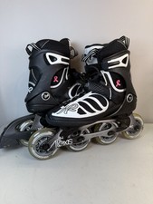 K2 Skate Alexis 84 Pro Inline Skates Black Cancer WOMENS 7 37 84mm Wheels