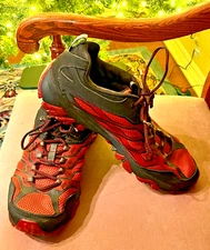 Merrell Moab FST Men's Shoes Outdoor Hiking Low Top Red Black Size 11  J35785