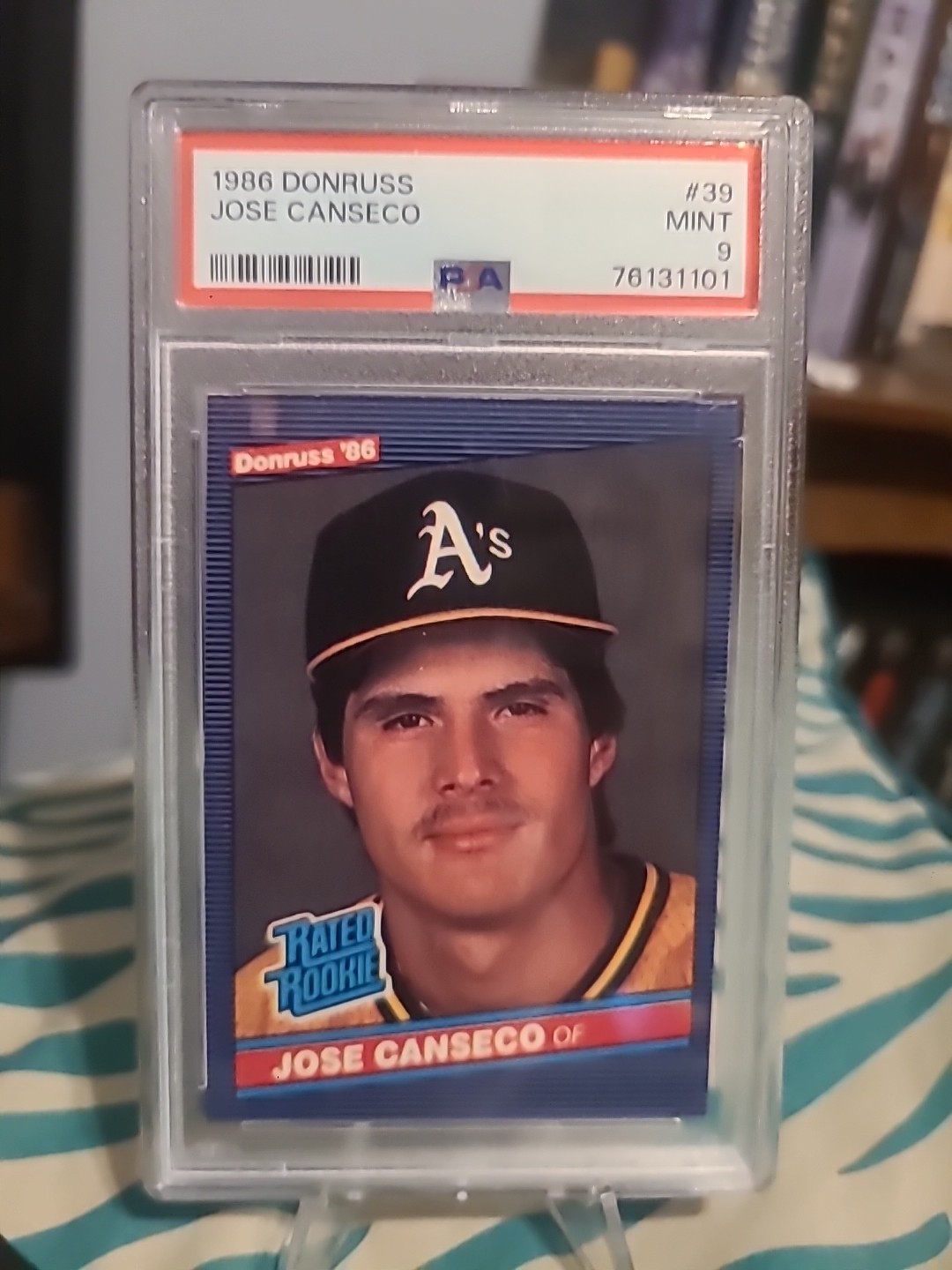 1986 Donruss #39 Jose Canseco RC  PSA 9 MINT VERY NICE!