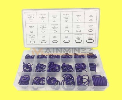 270X Car N1M8 18 Size Rubber O-Ring Washer Seal Assortment For Air Conditioning 