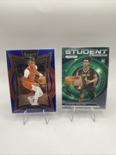 2 Card -2025 Jakobe Walter Select  Blue Concourse / Prizm  Student Orientation