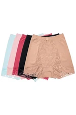 Rhonda Shear Women's 5pck Pin-Up Panty with Lace Detail Sienna/Pink