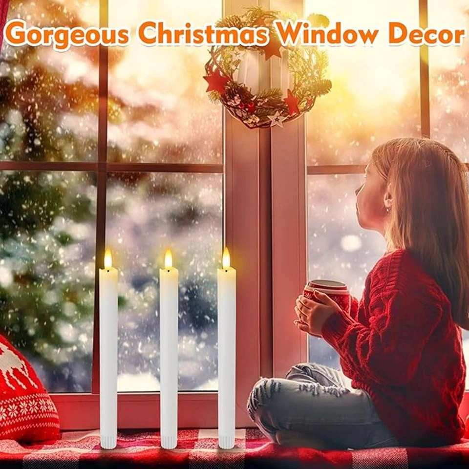 6 Stück Flammenlose Flackernde LED Teelichter Kerzen mit Timer Fernbedienung - Bild 2 von 4