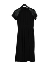 liquorish A-Line Midi Dress UK8 in Black