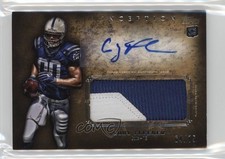 2012 Topps Inception Rookie Gold 64/75 Coby Fleener #AJP-CF Jumbo Patch Auto p8f