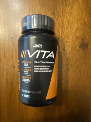 Vita JYM Athlete's Multivitamin 60 Count Key Vitamins for Gym Performance