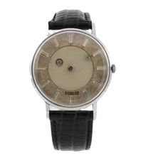 Vintage Rainbow Mystery Dial Diamond Men's Mechanical Wristwatch Steel & Chrome