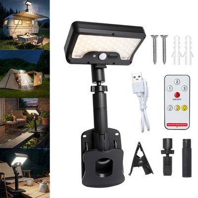 Clip On 92 LEDs Outdoor 360°Rotatable & Vertically Adjustable Solar Fence Lights