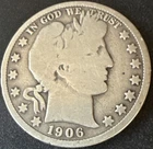 1906 Barber Half Dollar – 90% Silver – Liberty’s Gilded Age Glam Shot