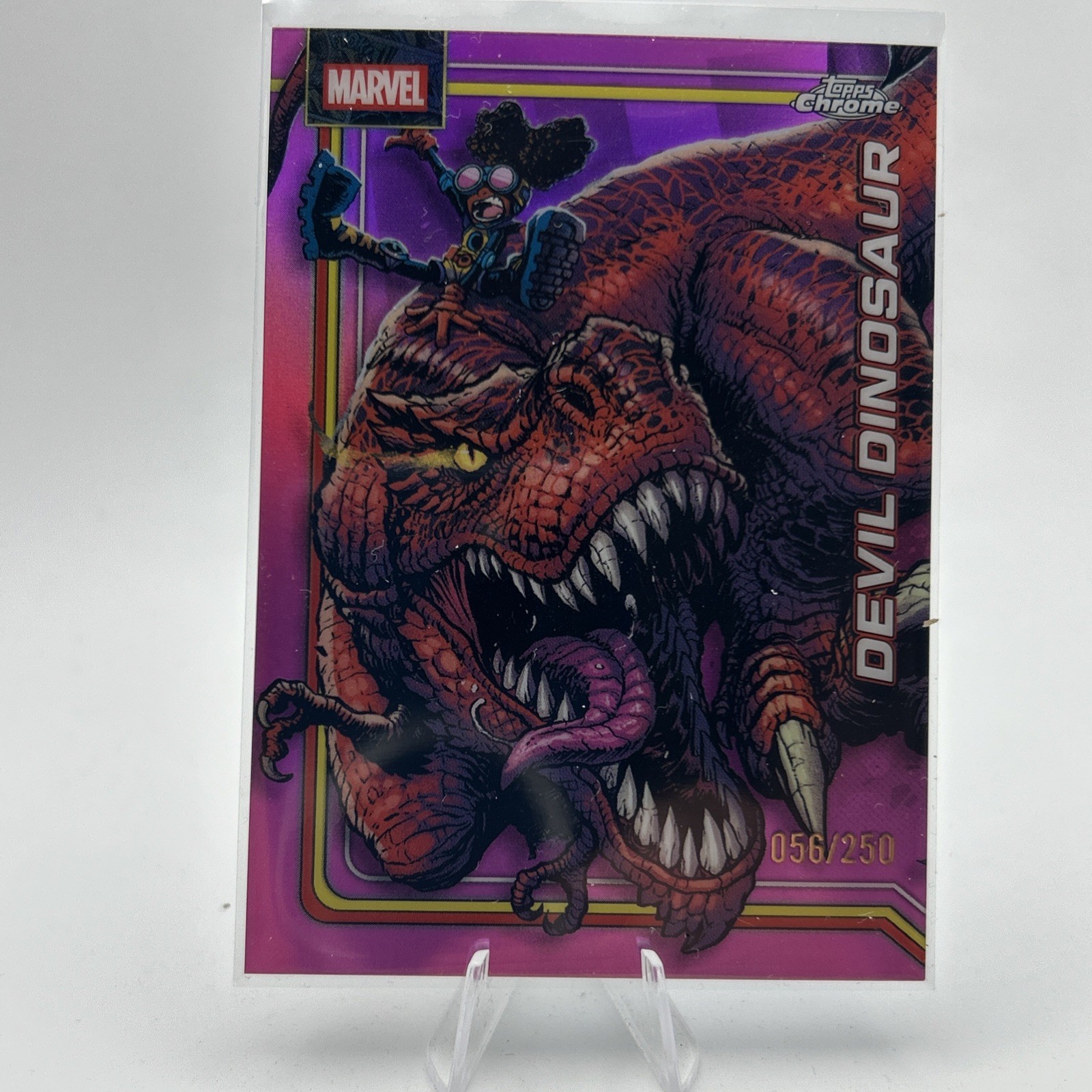 DEVIL DINOSAUR 2026 Topps Chrome Marvel Comics #110 Pink Refractor /250
