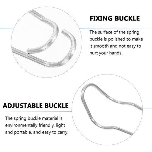 25pcs Durable Climbing Steel Pipe Fittings Pillar Connecting Buckle for Plant - Imagen 4 de 12