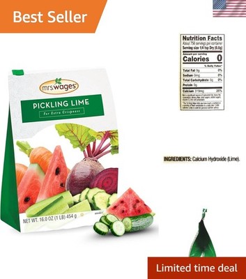Versatile 1 lb Pickling Lime for Cucumber, Tomato, and Watermelon Rind Pickles