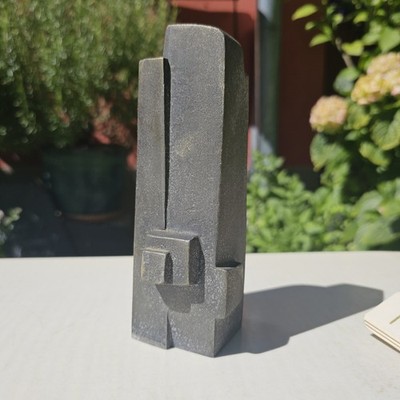 Rare Small Iron Stele by Ödön Koch 1970 Foundry +GF+ Schaffhausen Switzerland
