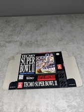 Tecmo Super Bowl II 2 Special Edition Super Nintendo SNES Box Only