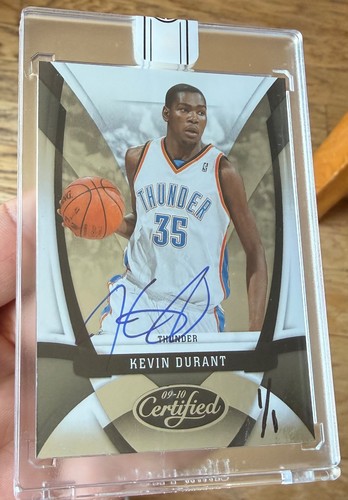 2015-16 Panini Replay Kevin Durant 2009-10 Certified Auto 1/1