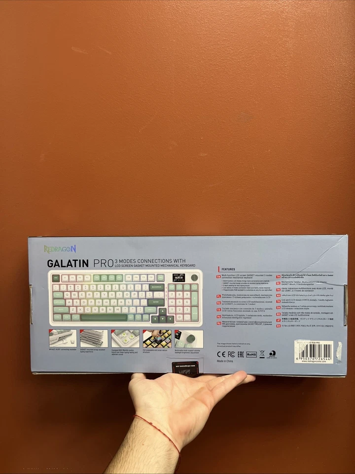 K719 Wireless Gasket Gaming Keyboard w/Hype Screen & Knob, 95 Keys Mechanical... - Image 2 of 2