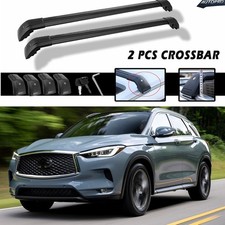2pcs Crossbar For Infiniti Qx50 2019-2026 Roof Rack Cargo Bar Luggage Bars Black