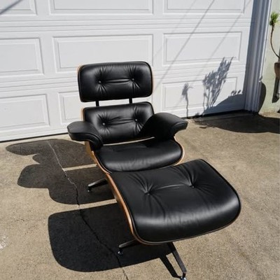 Eames Style Lounge Chair and Ottoman