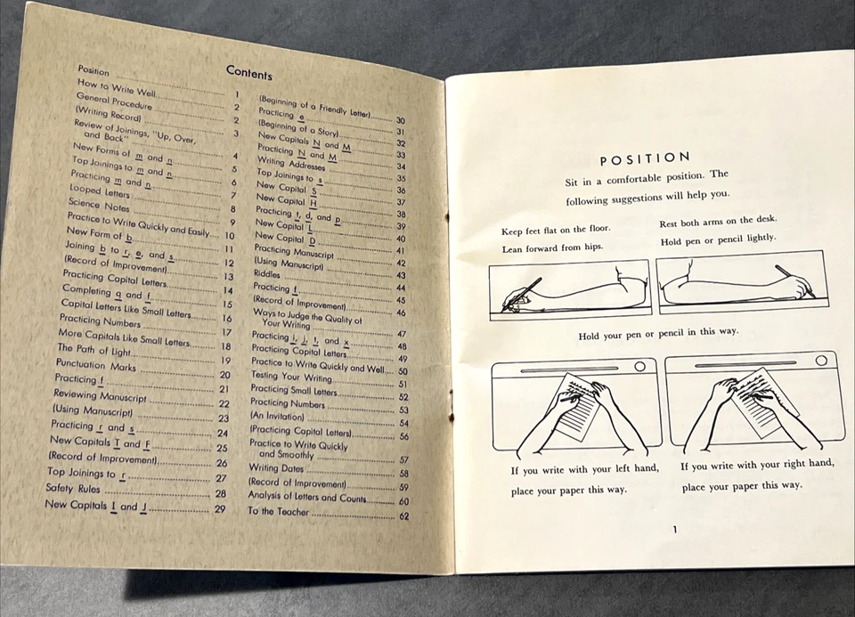 Vintage Cursive Basic Handwriting Book Four Stone & Smalley 1949 Scribner's - Image 3 of 4