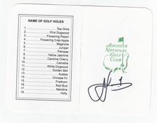 Cameron  Smith SIGNED Masters Scorecard AUGUSTA NATIONAL GOLF CLUB  - 2