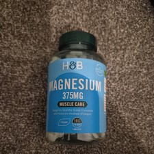 Holland & Barrett MAGNESIUM 375mg Muscle Care 180 Tablets Expiry JUL 2028 0.22 per thousand milligrams