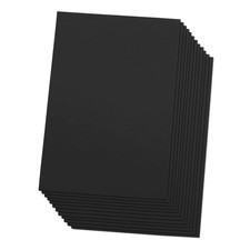 Black Eva Foam Sheets, 12 Pack, 2mm Thick, 6 x 9 Inch, Handicraft BLACK