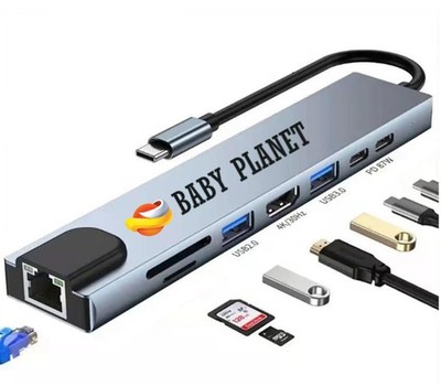 USB C Hub Docking Station, 8 in 1 Type C Hub USB C Dongle with HDMI 4K@60Hz, ...