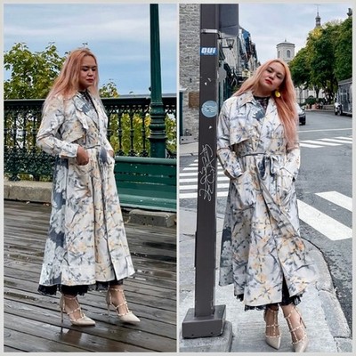 Haut Zara Gris Et Blanc Résille Floral - Occasion Très Bon état