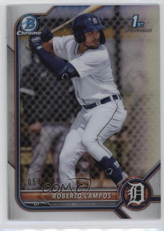 2022 Bowman Chrome Prospects Refractor 54/499 Roberto Campos #BCP-14 0b3