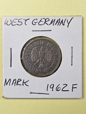 COINS - WEST GERMANY - 1 MARK 1962 F