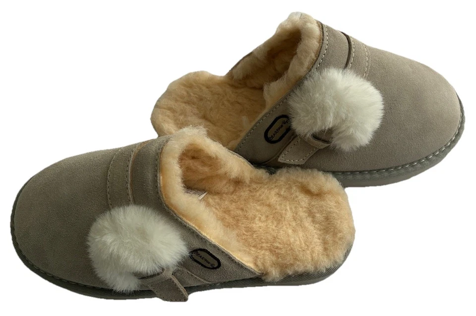 Chinelo Feminino BEARPAW Lina Slide-In Pedra Tamanho 7 - Imagem 3 de 4