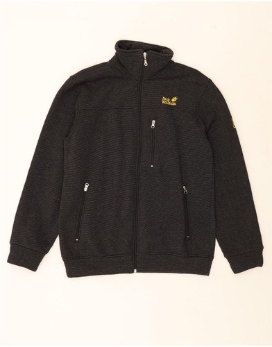 JACK WOLFSKIN Herren Trainingsanzug Oberteil Jacke XL grau gestreift Baumwolle DE06