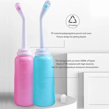 Portable Handheld Bidet Bottle 500ml Personal Toilet Spray Travel Washer