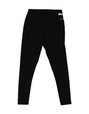 PUMA Womens Graphic Leggings UK 4 XS Black Polyester AC06