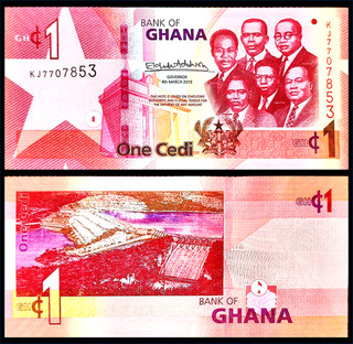 Ghana 2010 billet neuf de 1 Cedi pick 37c UNC