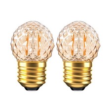 E26 Amber Small LED Light Bulbs,1W Small Edison Bulb,10 Watt Incandescent, Lo...