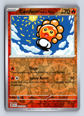 Castform Sunny Form Reverse Holo Common SV08: Surging Sparks NM