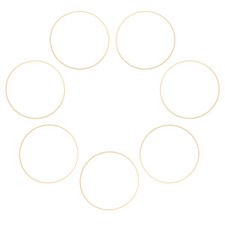 7 Pcs Bamboo Wreath Circle Classroom Floral Hoop Craft Rings Macrame Frame
